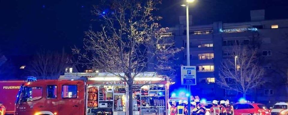 In Wohnhaus beim E-Center in Gundelfingen bricht ein Feuer aus