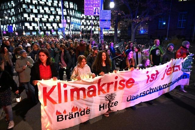 Demonstrationen zur Weltklimakonferenz in Freiburg