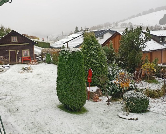 In hhergelegenen Orten wie Todtnauber...cht zu Montag der erste Schnee fallen.  | Foto: Ulrike Jger