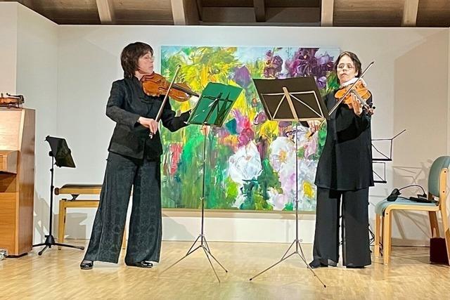 Felicitas Math aus Bernau ist knstlerisch in vielen Welten zuhause: Musik und Malerei ergnzen sich