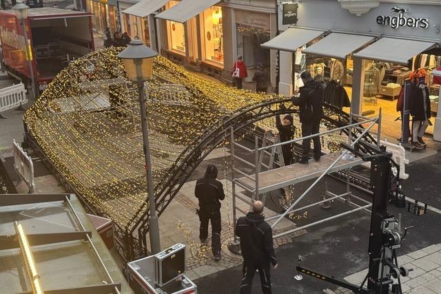Steinstrae in Offenburger Innenstadt: Die Baustelle ist fr dieses Jahr beendet