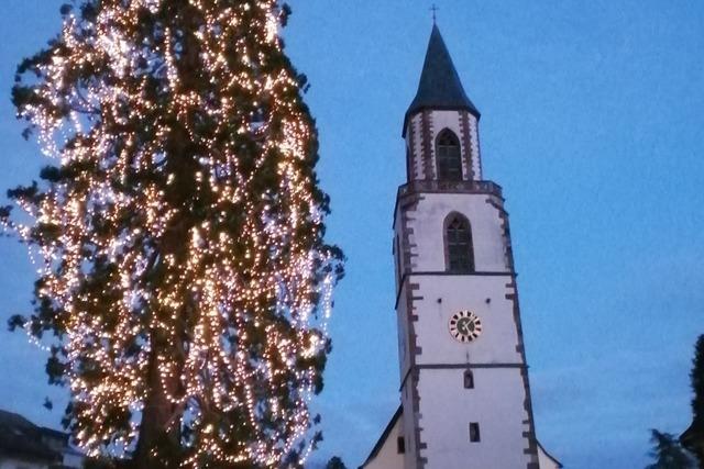 Mit Adventsfenstern, beleuchtetem Mammutbaum und Adventsmarkt feiert Eichsel die besinnliche Zeit