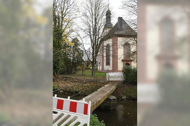 Das Kirchenbrckle  in Lahr-Hugsweier  soll fr  Fugnger gesperrt werden