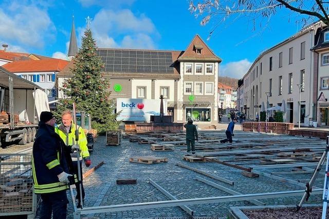 Die Eisbahn bleibt der Magnet in der Emmendinger Innenstadt