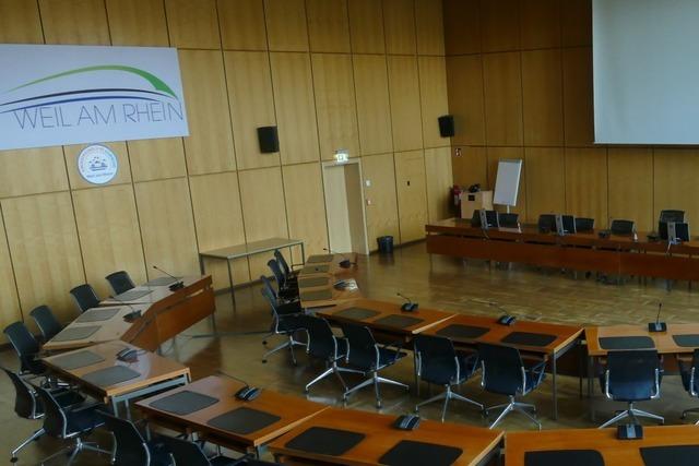 Keine Logos mehr im Weiler Sitzungsaal