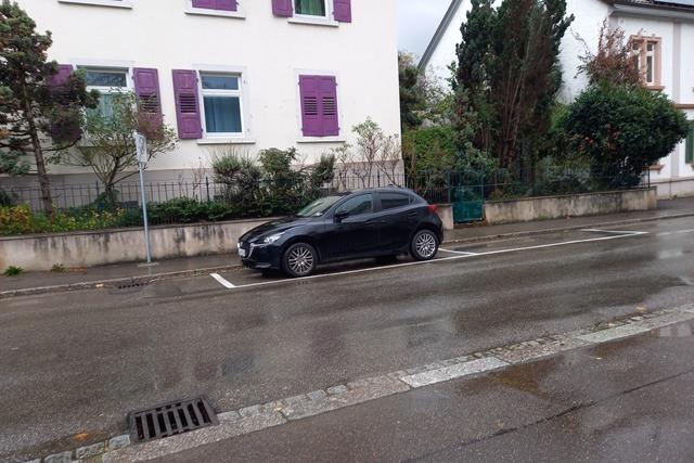 In Kandern werden die beiden Parkpltze in der Bahnhofstrae entfernt