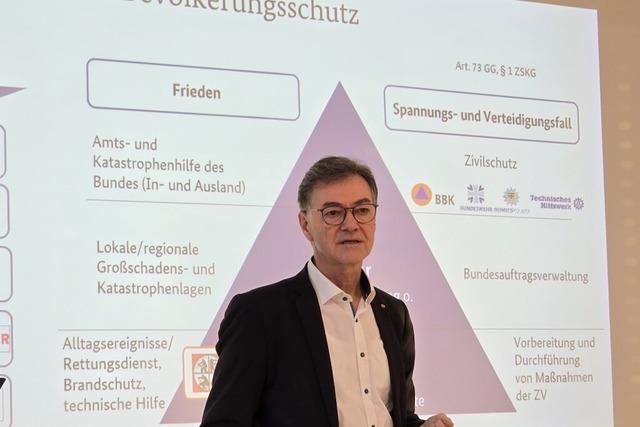 Zivilschutzgipfel in Lahr: Was im Verteidigungsfall auf die Kommunen und Hilfskrfte zukommt