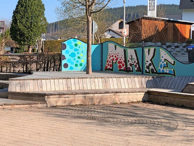 An der Realschule Neustadt knnten Poller aufgestellt werden.  | Foto: Tanja Bury