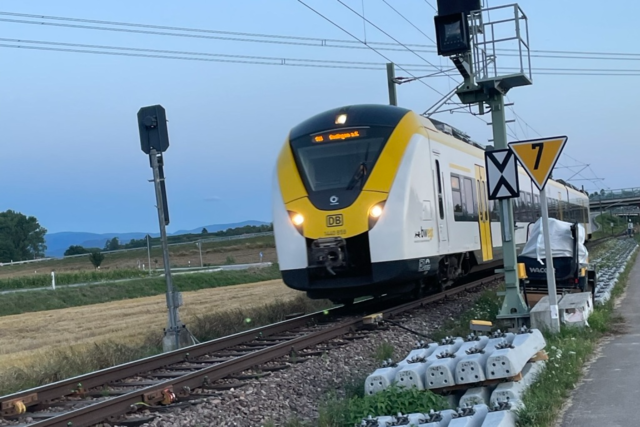 Gleisbruch in Btzingen zwingt S-Bahnen zu langsamer Einfahrt