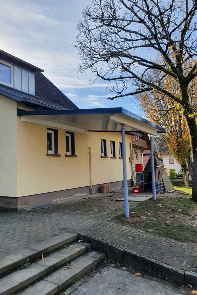 Die neue berdachung vor der Kita St. Elisabeth in Wittelbach  | Foto: Gemeinde Seelbach