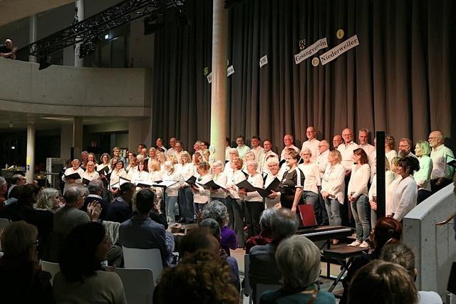 In Weil am Rhein liefern sich der Rockchor tlingen und der Gesangverein Niederweier ein Rematch