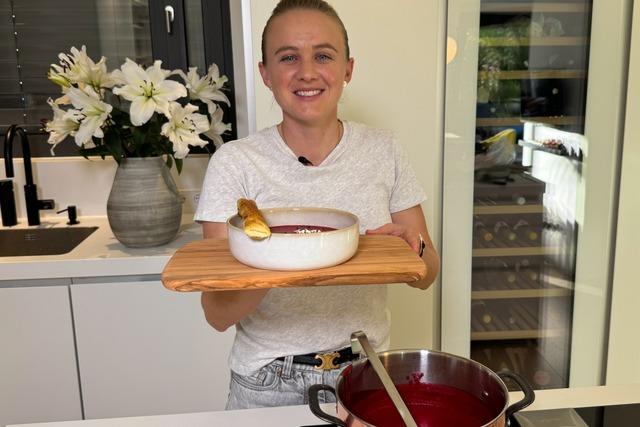 Rote-Bete-Suppe und Ziegenkse: Gleichzeitig frisch und cremig