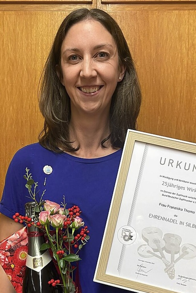 Fr langjhriges Engagement wurde Fran...Thoma zum neuen Ehrenmitglied ernannt.  | Foto: Roland Vitt