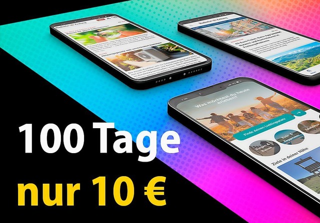 Jetzt 100 Tage BZ-Digital Basis als Bl...l fr einmalig nur 10 &#8364; sichern!  | Foto: Badischer Verlag