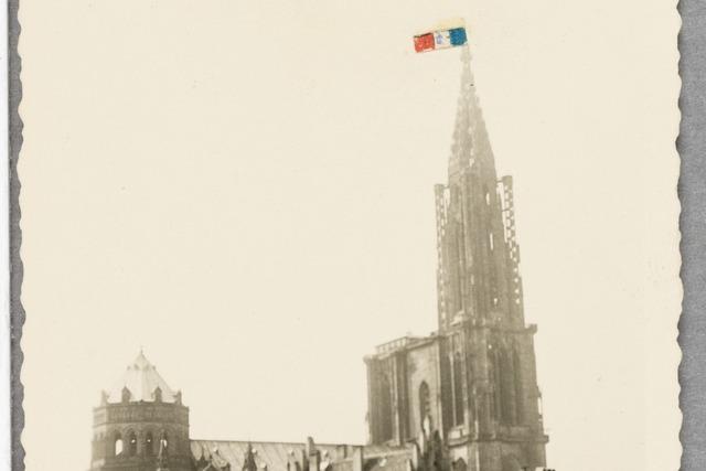 Als ein Soldat aufs Straburger Mnster kletterte und die Trikolore hisste