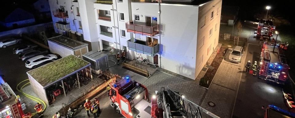 Brand in Mehrfamilienhaus in Endingen: Obdach fr alle Bewohner gefunden