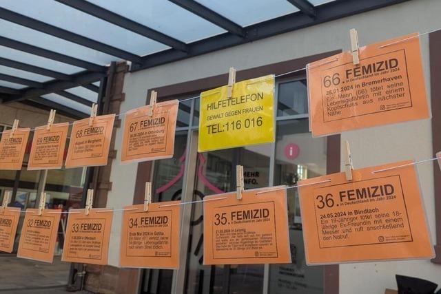 Info-Aktion in Waldkirch zum Thema Femizide: Fall 47 trug sich in Simonswald zu