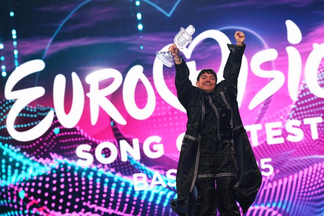 JJ aus sterreich, Gewinner des Eurovision Song Contest in Basel  | Foto: Jens Bttner (dpa)