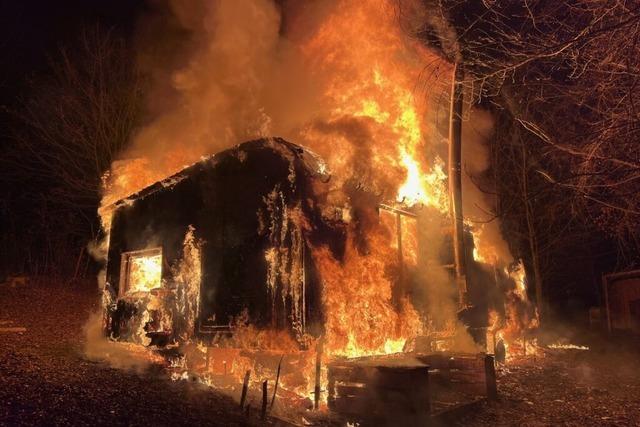 Im Waldkindergarten in Freiamt ist ein Feuer ausgebrochen