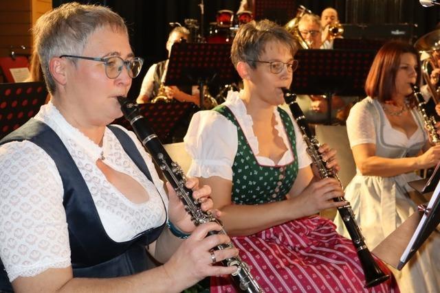 Der Musikverein Maulburg zeigt sich von der znftigen Seite