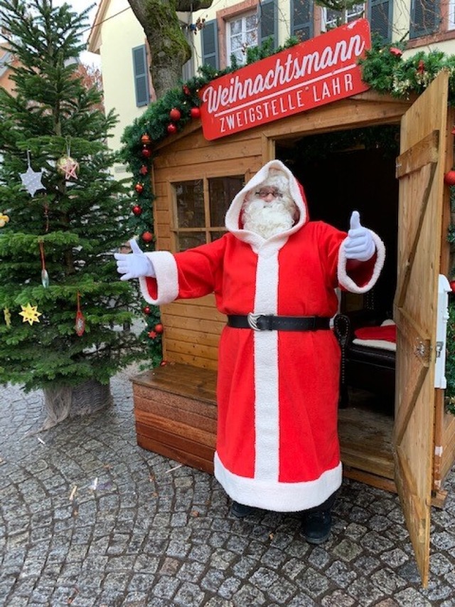 Der Weihnachtsmann auf dem Lahrer Adventstreff  | Foto: Werbegemeinschaft 