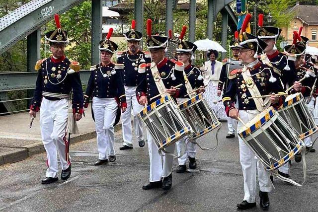 Historische Brgerwehr Waldkirch feiert 75 Jahre Wiedergrndung