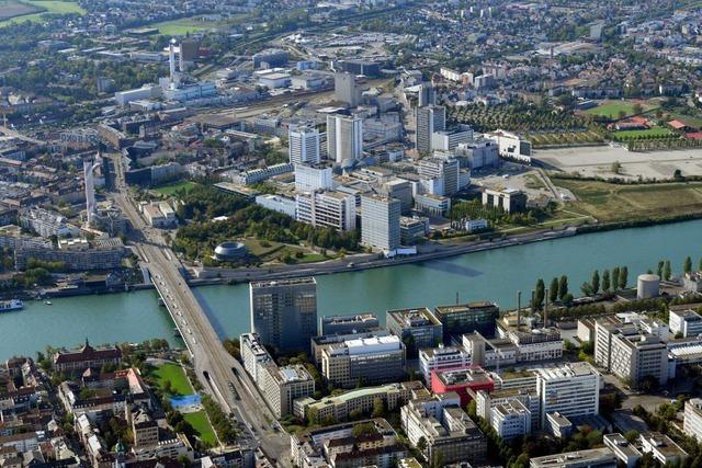 An der  Dreirosenbrcke in Basel sind weitere Arbeiten wegen Bauschden ntig