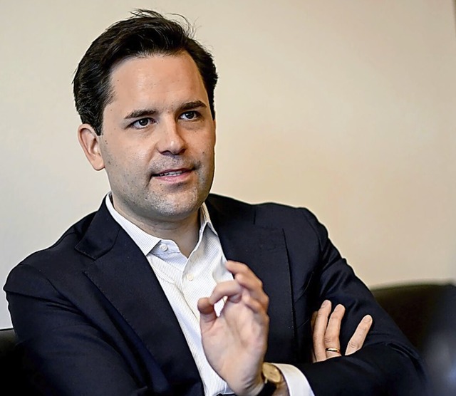 Johannes Winkel, der Bundesvorsitzende der Jungen Union  | Foto: Britta Pedersen (dpa)