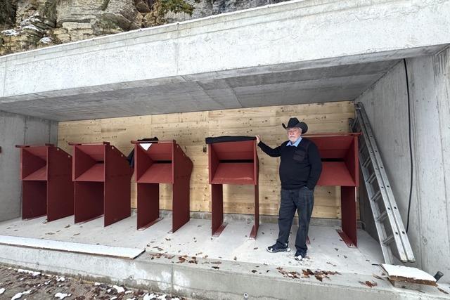 Der neue Schiestand der Schtzengemeinschaft Ewattingen-Bonndorf ist fast fertig, erfllt aber noch nicht alle Auflagen