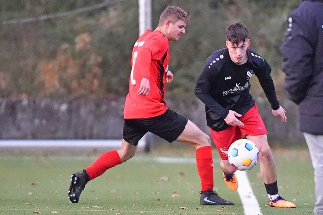 Indizien schon beim Aufwrmen: Bad Sc..., Bergalingens  dreifachen Torschtzen  | Foto: SSR Media