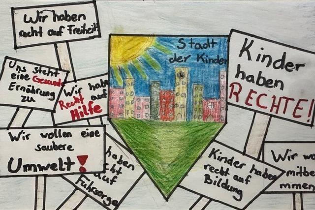 Briefmarken aus Projekt "Stadt der Kinder" in Grenzach-Wyhlen gehen in Druck