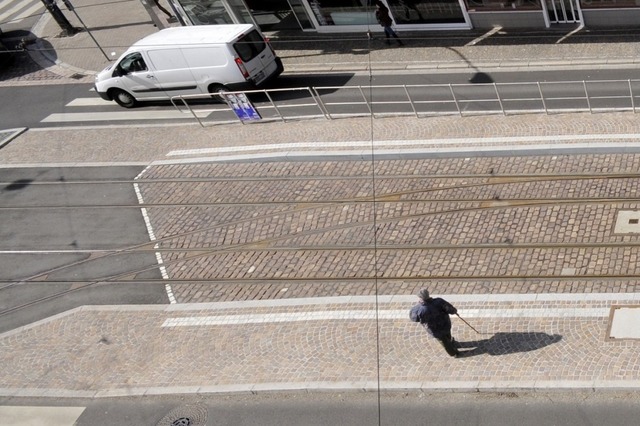 Straenbahngleise in der Gnterstalstrae  | Foto: Ingo Schneider