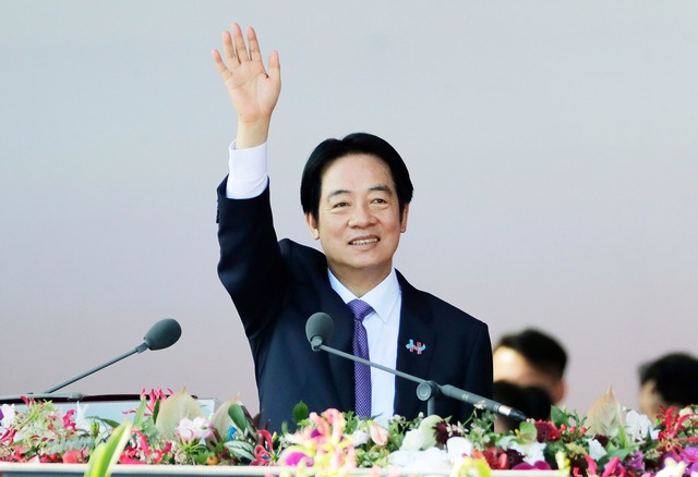 Taiwans Pr&auml;sident k&uuml;ndigte i...Verteidigungsausgaben an. (Archivbild)  | Foto: Chiang Ying-ying/AP/dpa