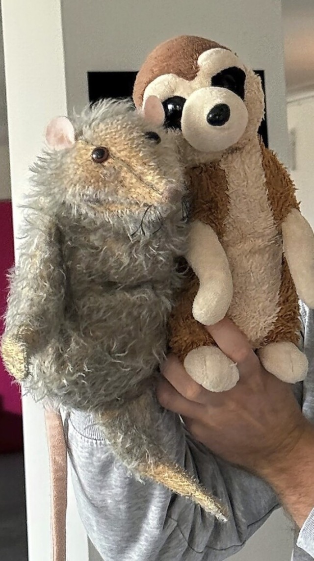 Egon Erdmnnchen traf Rudi Ratte. Rech... Kirschke und Dominik Falkenhan-Weber.  | Foto: Sonja Zellmann