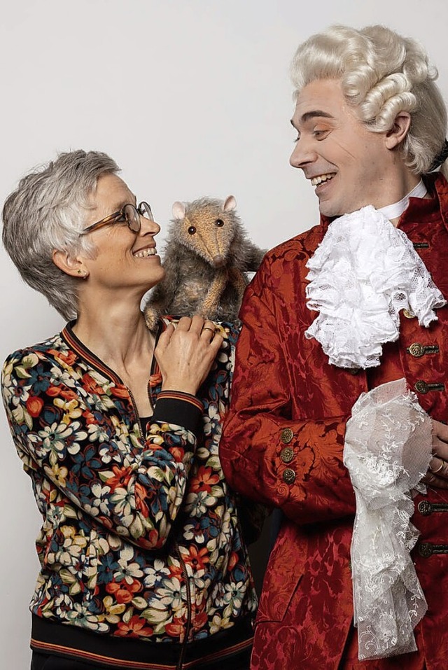 So sehen Annika Kirschke, Rudi und Moz...alkenhan-Weber bei der Auffhrung aus.  | Foto: Britt Schilling