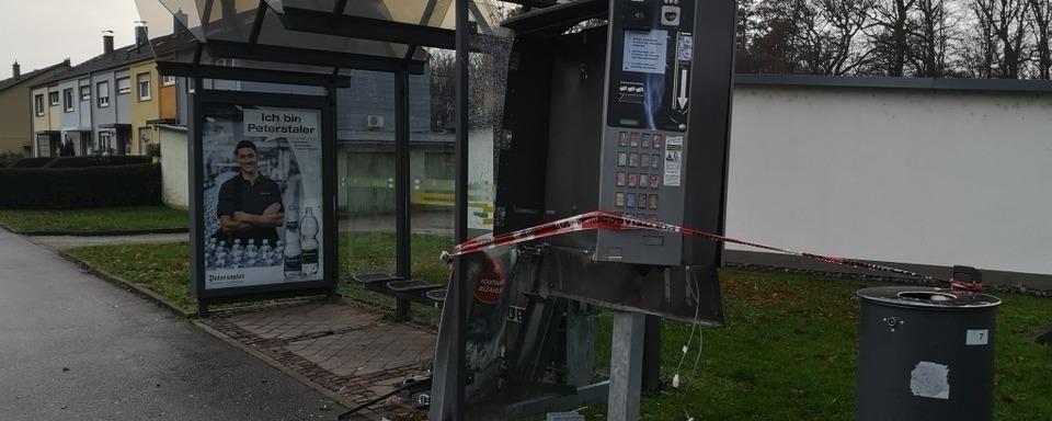 Zigarettenautomat gesprengt