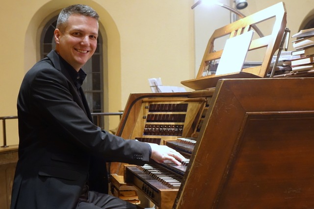 Kantor Andreas Mlder ist auch Vorsitz...s Freunde der Kirchenmusik in Lrrach.  | Foto: Roswitha Frey