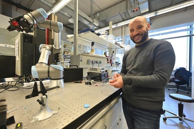 Der Freiburger Forscher Edoardo Milana will, dass Roboter weiche Kerle werden