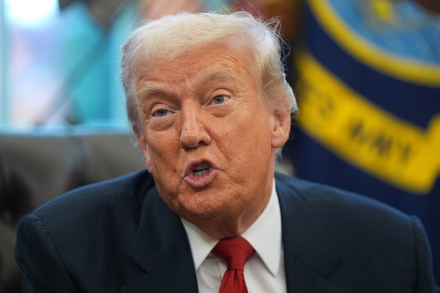 Trump will S&uuml;dafrika nicht zum n&...n Miami stattfinden soll. (Archivbild)  | Foto: Evan Vucci/AP/dpa