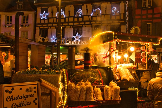 Die Fachwerkhuser bieten eine herrlic...sse fr den Weihnachtsmarkt in Obernai  | Foto: Tanja Voigt