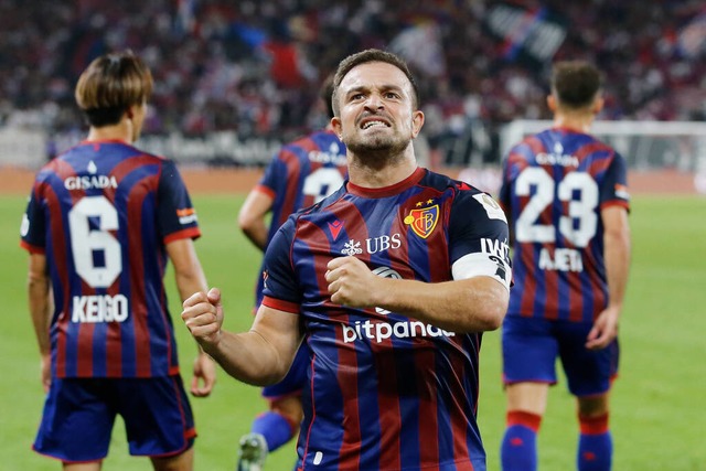 In dieser Saison konnte der FC Basel u...haqiri noch nicht allzu hufig jubeln.  | Foto: Imago