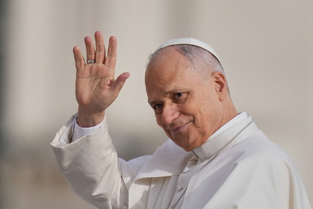 Erste Reise-Station von Papst Leo XIV....ken, ist die T&uuml;rkei. (Archivbild)  | Foto: Alessandra Tarantino/AP/dpa