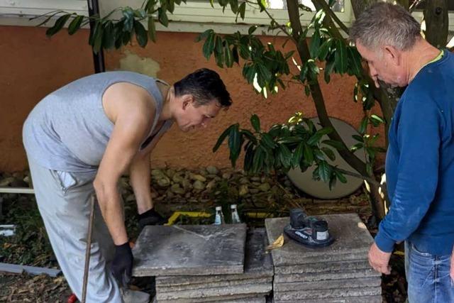 Die Auenanlage des Caf Lffels in Lahr ist umgestaltet