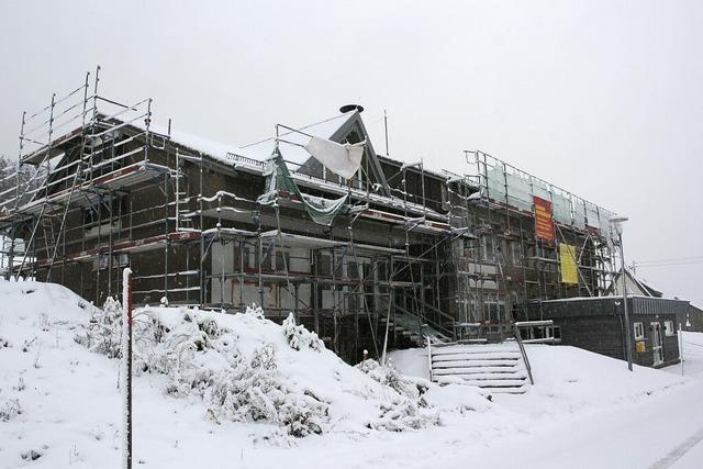 Wintereinbruch: Die Sanierung des Brgersaals in Schollach wird gestoppt