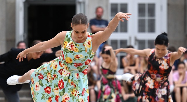 Besucher waren im Sommer zu einer t&au...nien ihre Choreographien. (Archivbild)  | Foto: Hendrik Schmidt/dpa