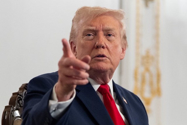 "Ich werde Migration aus allen Dritte-...", verk&uuml;ndete Trump. (Archivbild)  | Foto: Alex Brandon/AP/dpa