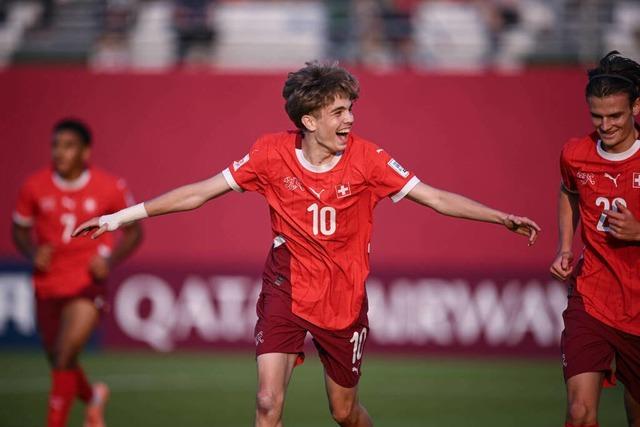 Nachwuchs-Talent Mladen Mijajlovic vom SC Freiburg wirbelt krftig bei der U-17-WM