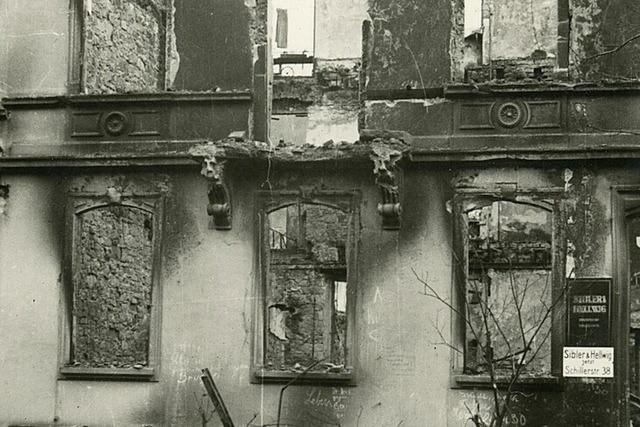 Karlstrae in Freiburg: Wo der Krieg gewaltige Lcken riss