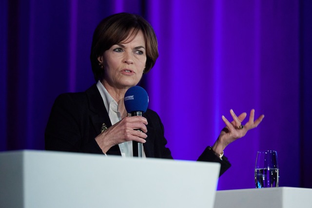 Trump-Chefin Nicola Leibinger-Kamm&uum...ls Feiertag zu streichen. (Archivbild)  | Foto: Joerg Carstensen/dpa