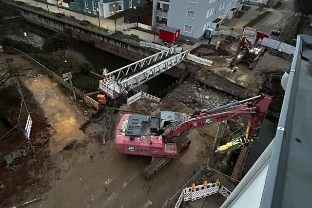 Brckenabriss mit einigen berraschungen in Offenburg